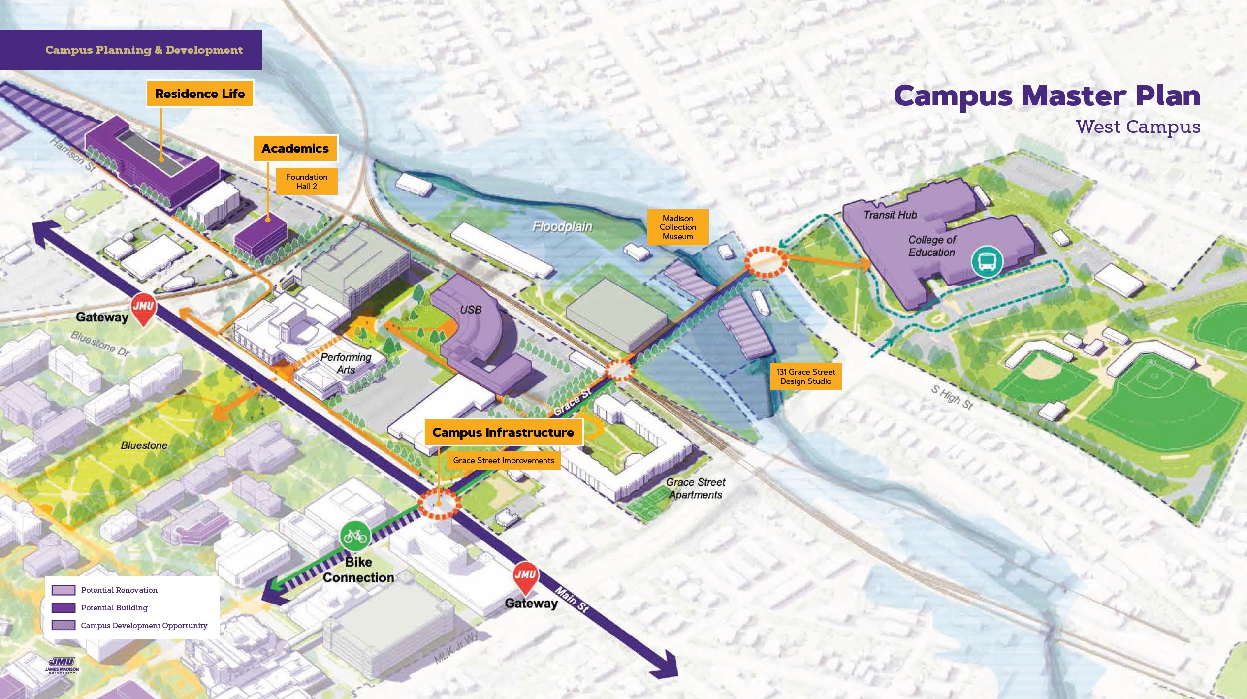 campus master plan conceptual map 3