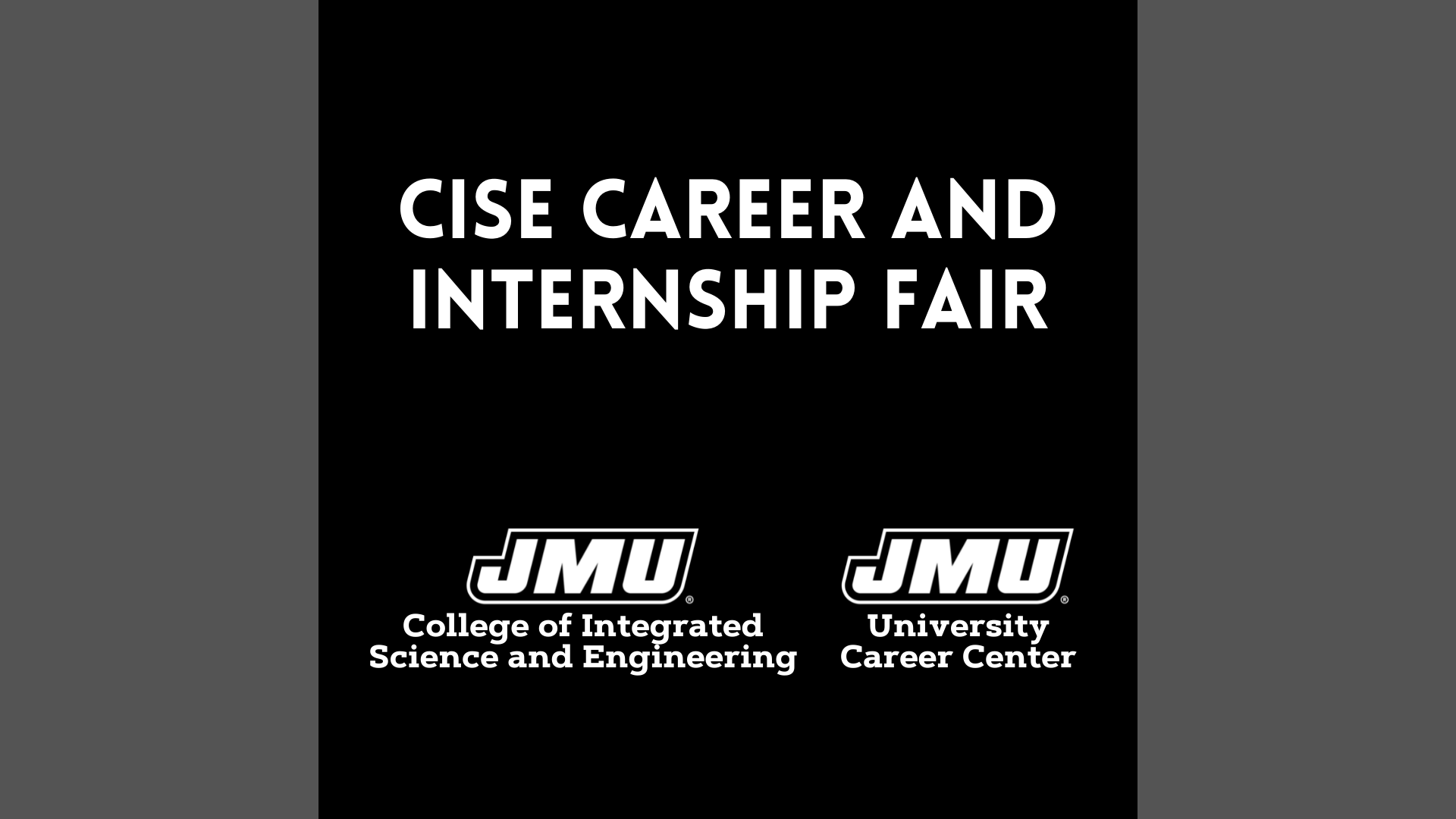 Video Recap of CISE Career and Internship Fair