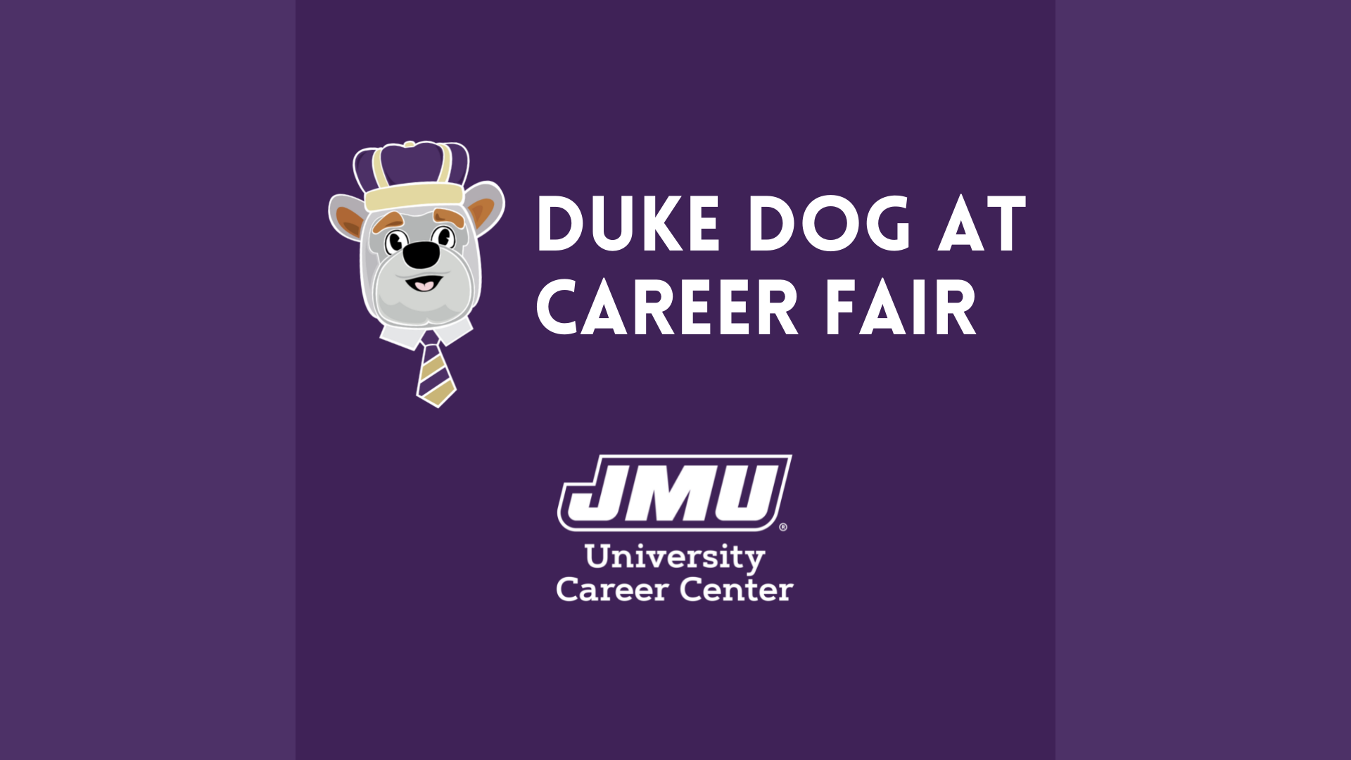 Duke Dog at Campus-Wide Career Fair