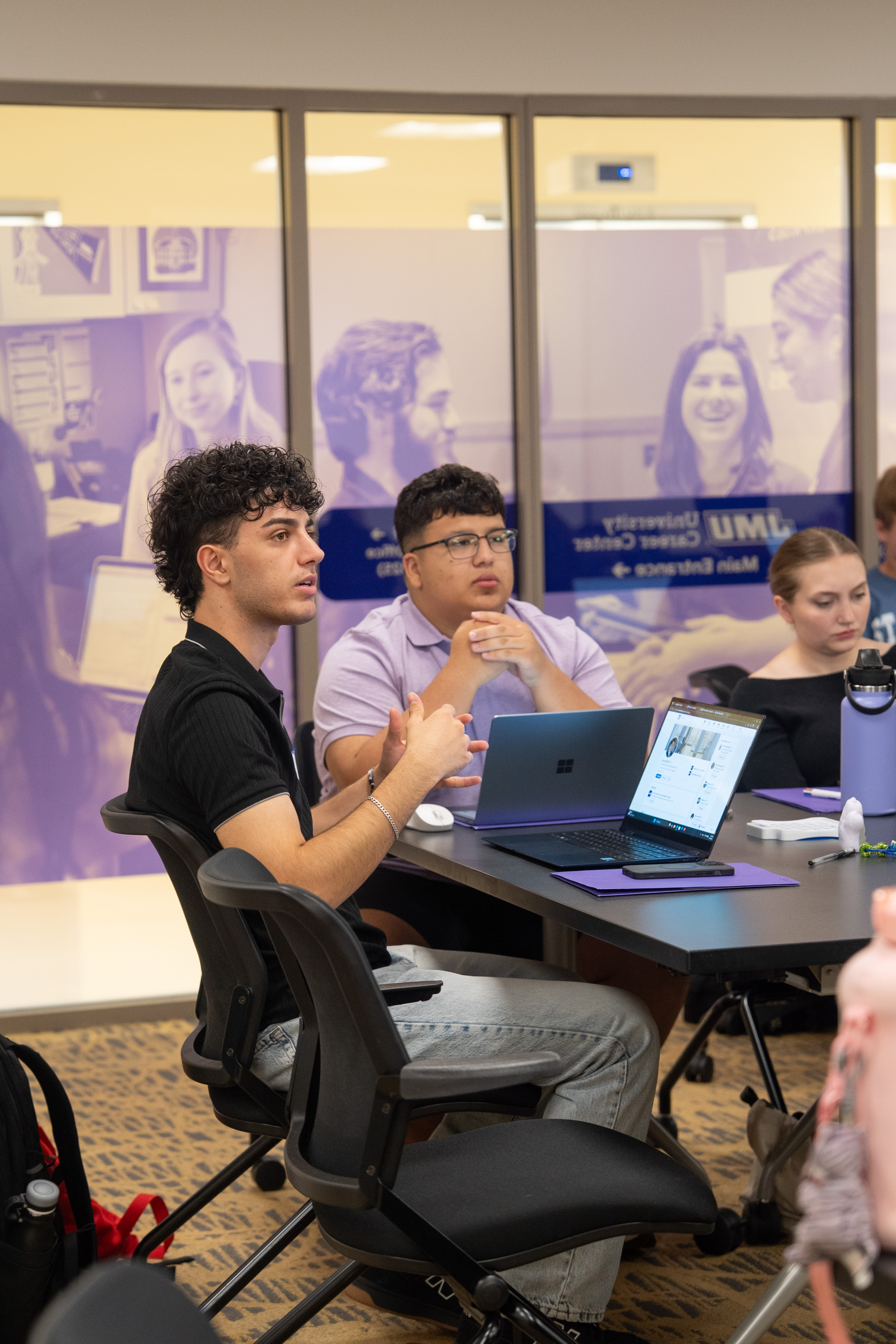 students sitting at desk