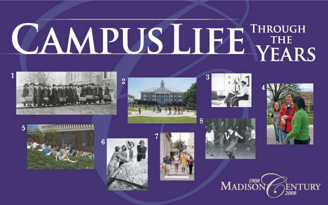 Campus Life Through the Years Banner