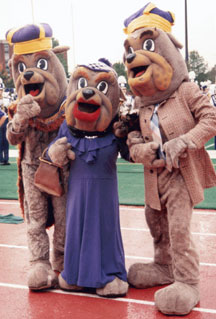 Duke Dog with his Mom and Dad.