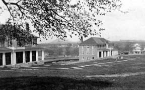 Two of the Normal School's earliest building, Jackson Hall (1909) 