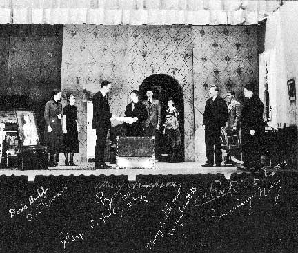 Stratford Players on stage photo signed by cast.