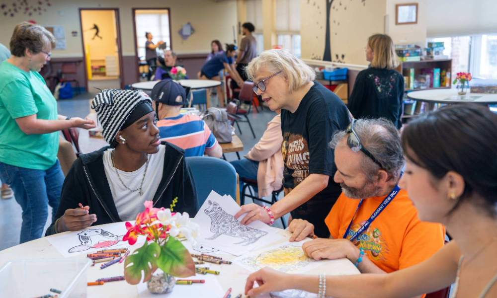 Image of students volunteering during DMAD