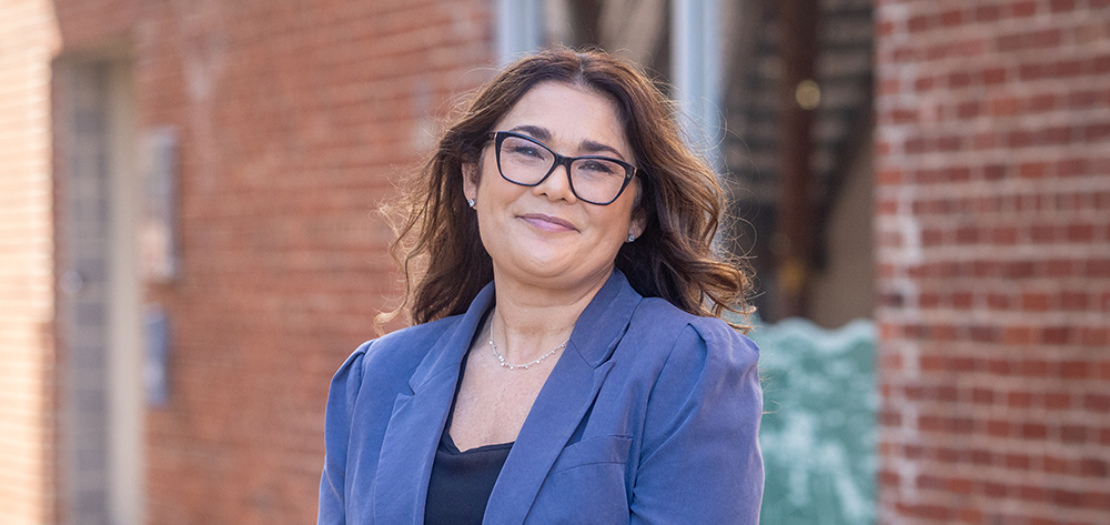 A portrait of James Madison University professor Sara Finney