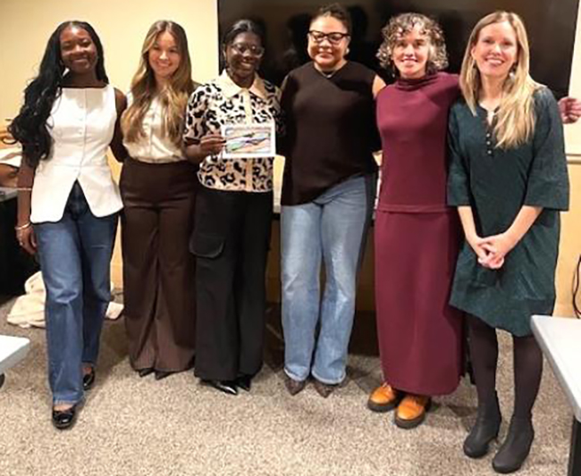 Graduate Psychology students and faculty at the JMU Women's Conference