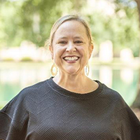 Dr. Viki Kelchner seen outdoors.