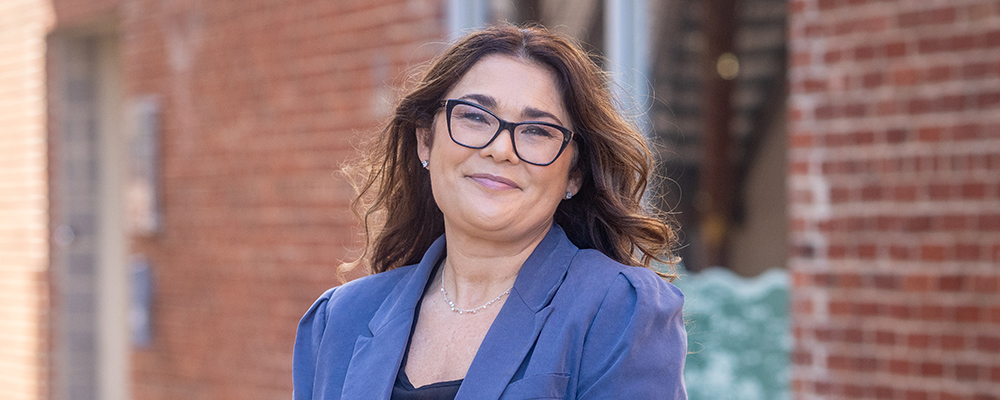 Portrait of professor Sara Finney 