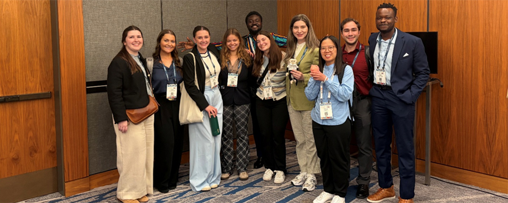 Group photo of JMU Psych Sciences students travel to NCME and AERA conferences.