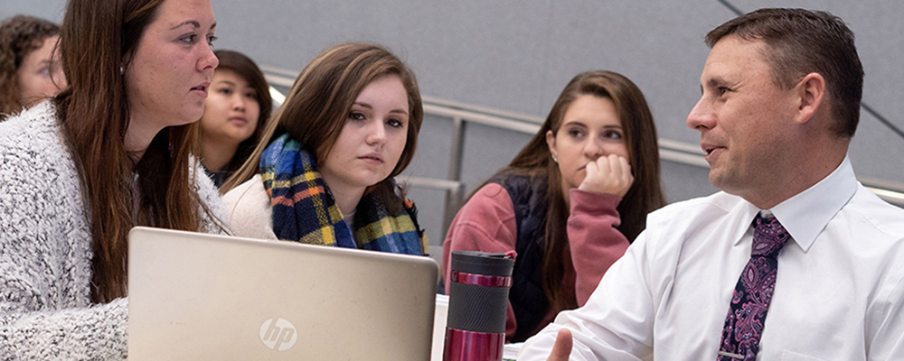 Professor Tim Howley in class