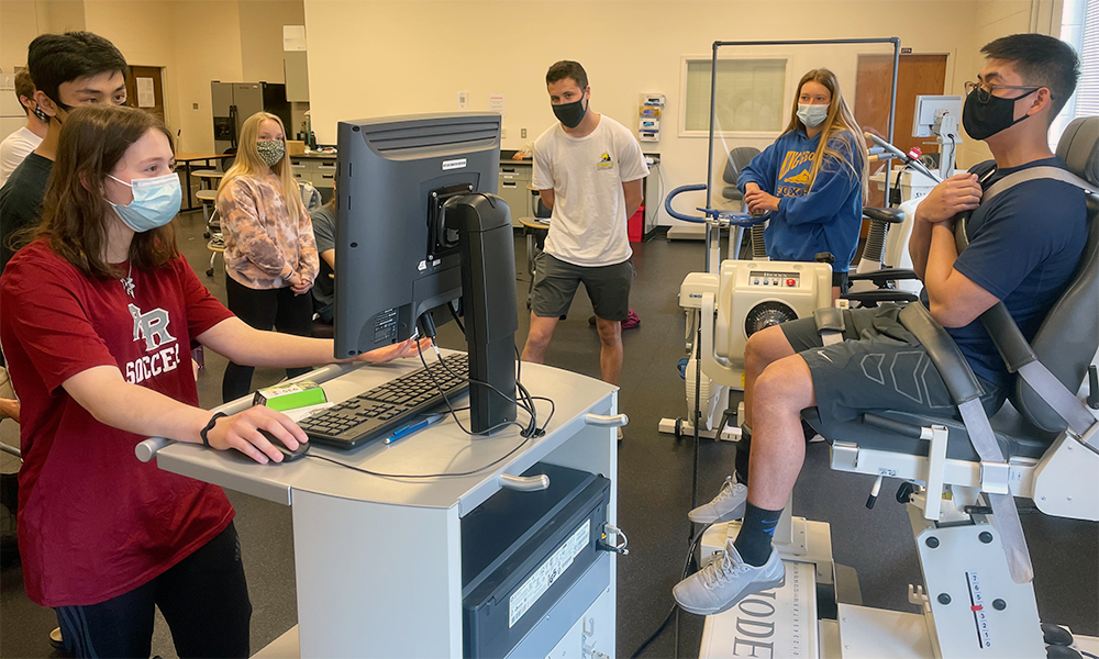 Students Work in the Human Performance Lab