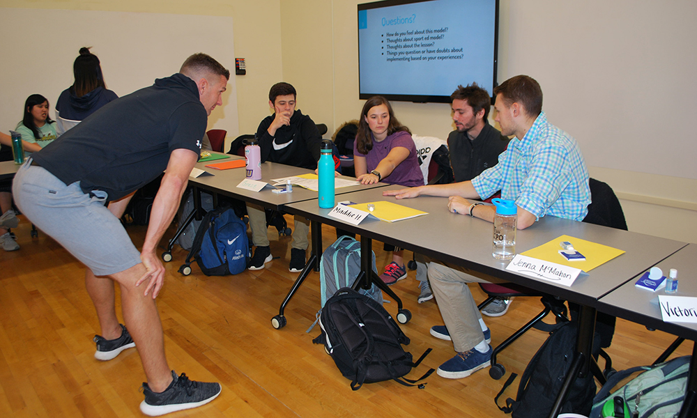 Students Participate in Kinesiology Class