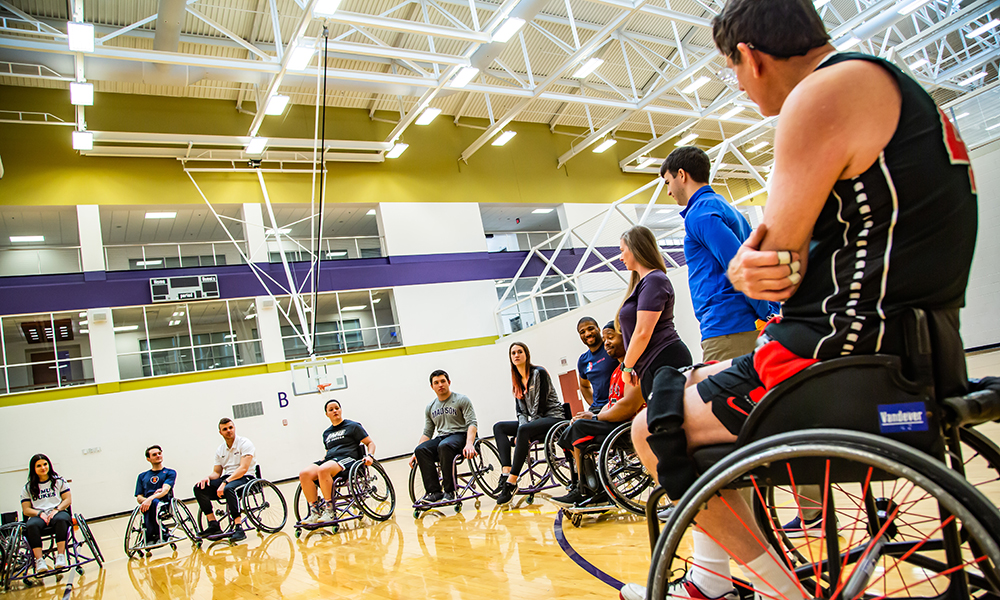 PHETE Students Participate in Wheelchair Basketball Workshop