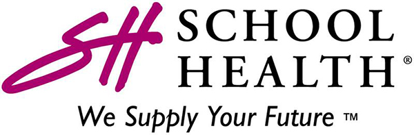 School Health logo featuring the initials "SH" in a stylized font, accompanied by the tagline "We Supply Your Future."