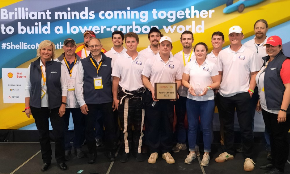 Eco Shell Marathon Team wins safety award
