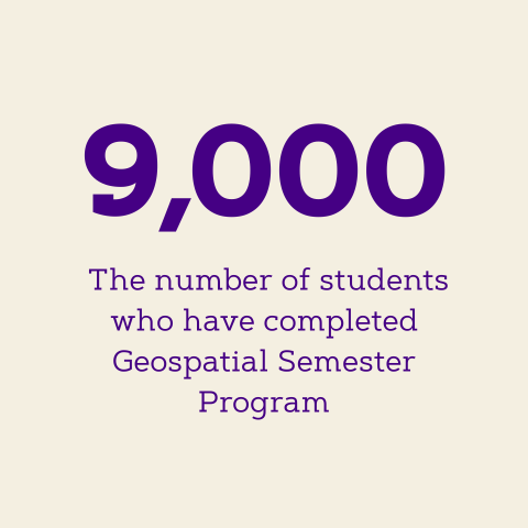 Geospatial Semester: Fact: 9k students