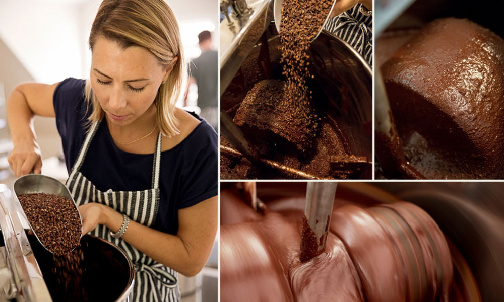 Monica Rogan making chocolate