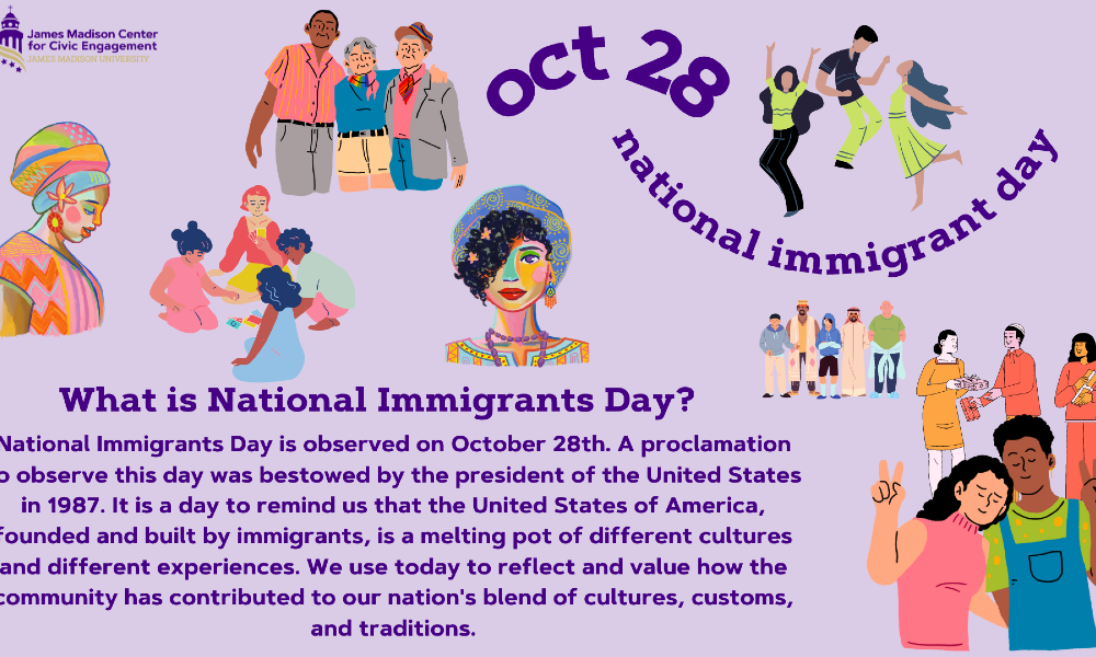 National Immigrants Day, October 28th event poster