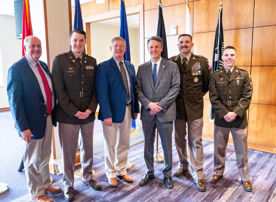 Congressman Ben Cline with veterans Veterans History Project Kickoff