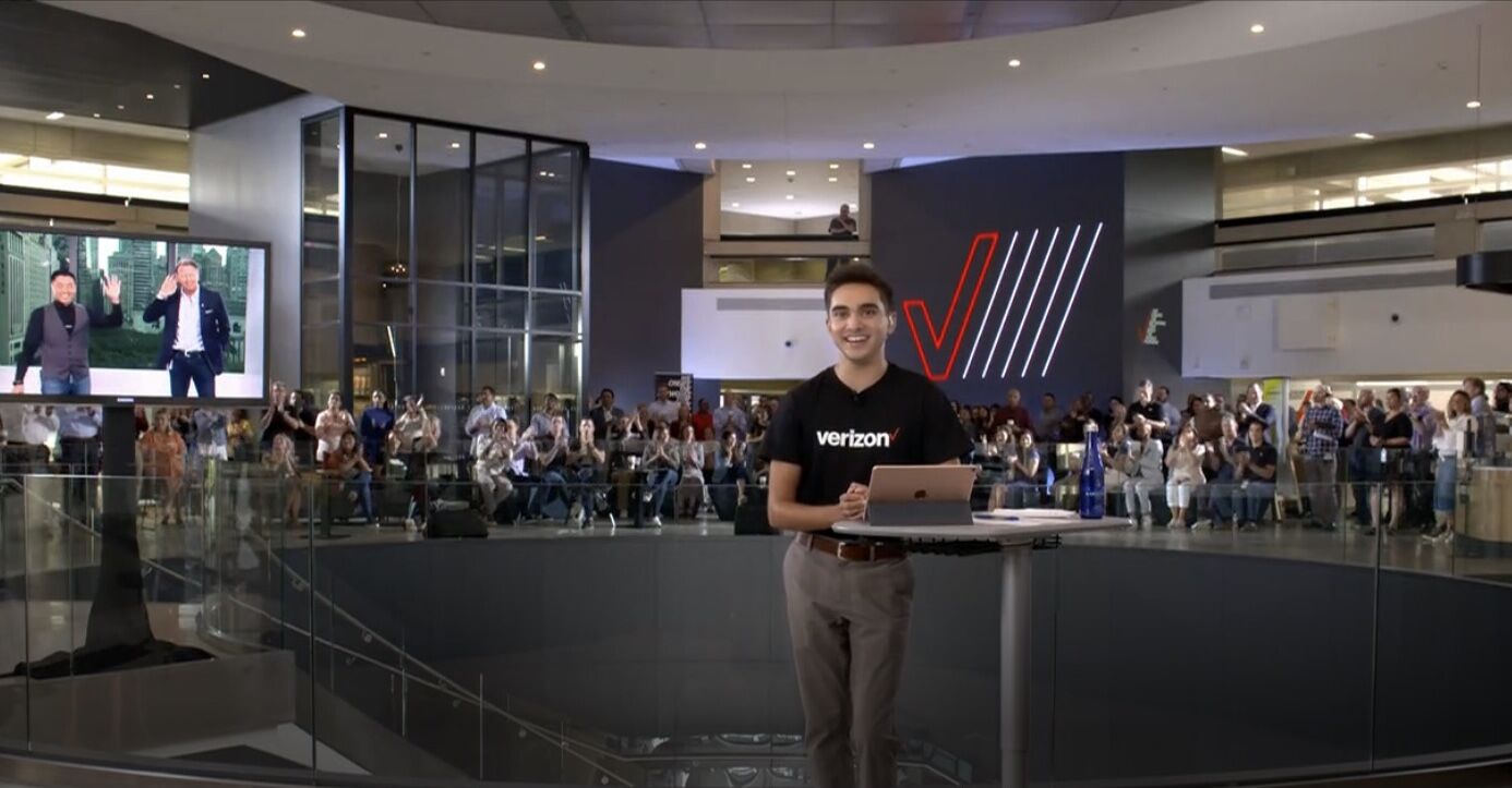 Adi Wineland at his Verizon Office Internship