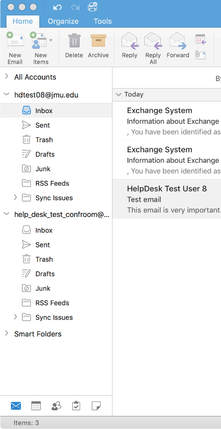 Accessing Shared Mailboxes Screenshot