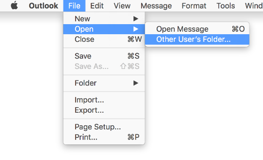 Accessing Shared Mailboxes Screenshot