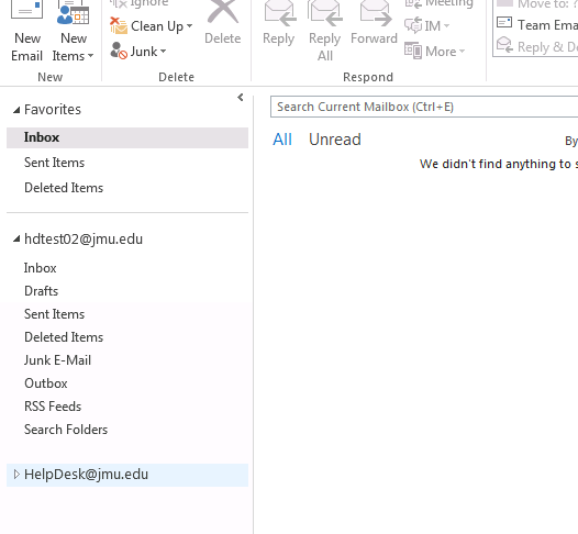 Accessing Shared Mailboxes Screenshot