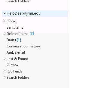 Accessing Shared Mailboxes Screenshot