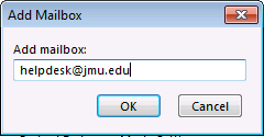 Accessing Shared Mailboxes Screenshot