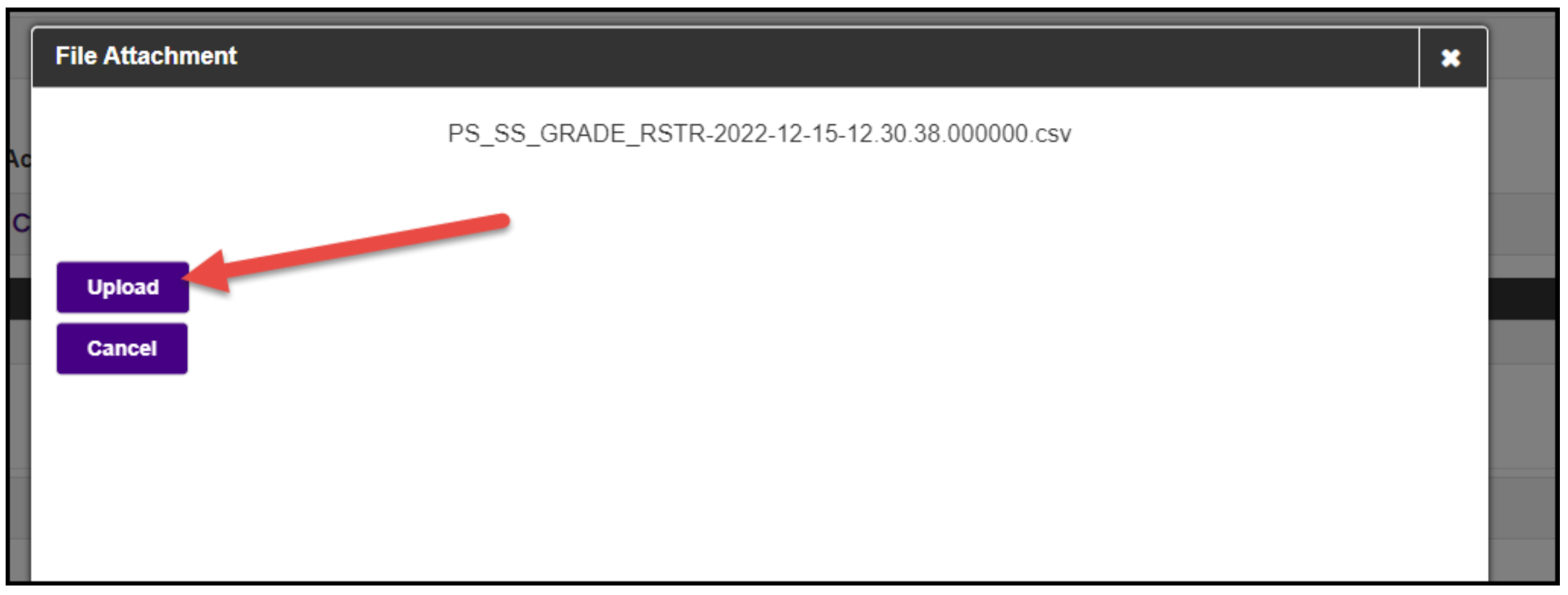 Select upload