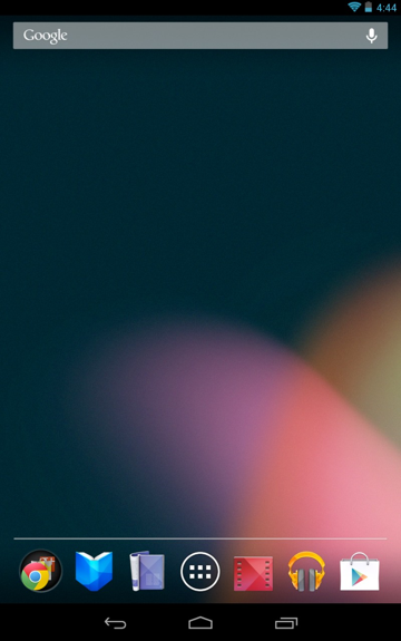 Home Screen with Wi-Fi icon