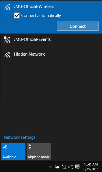 Connect automatically