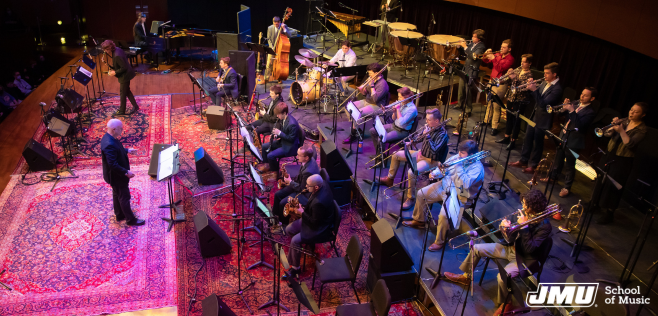 jazz ensemble on stage