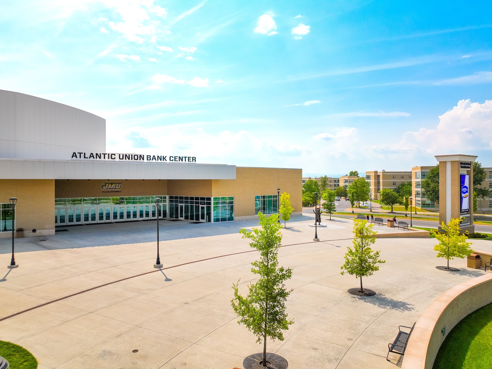 Image of JMU's Atlantic Union Bank Center Building