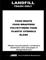 landfill trash only, food waste, food wrappers, polystyrene foam, plastic utensils, glass