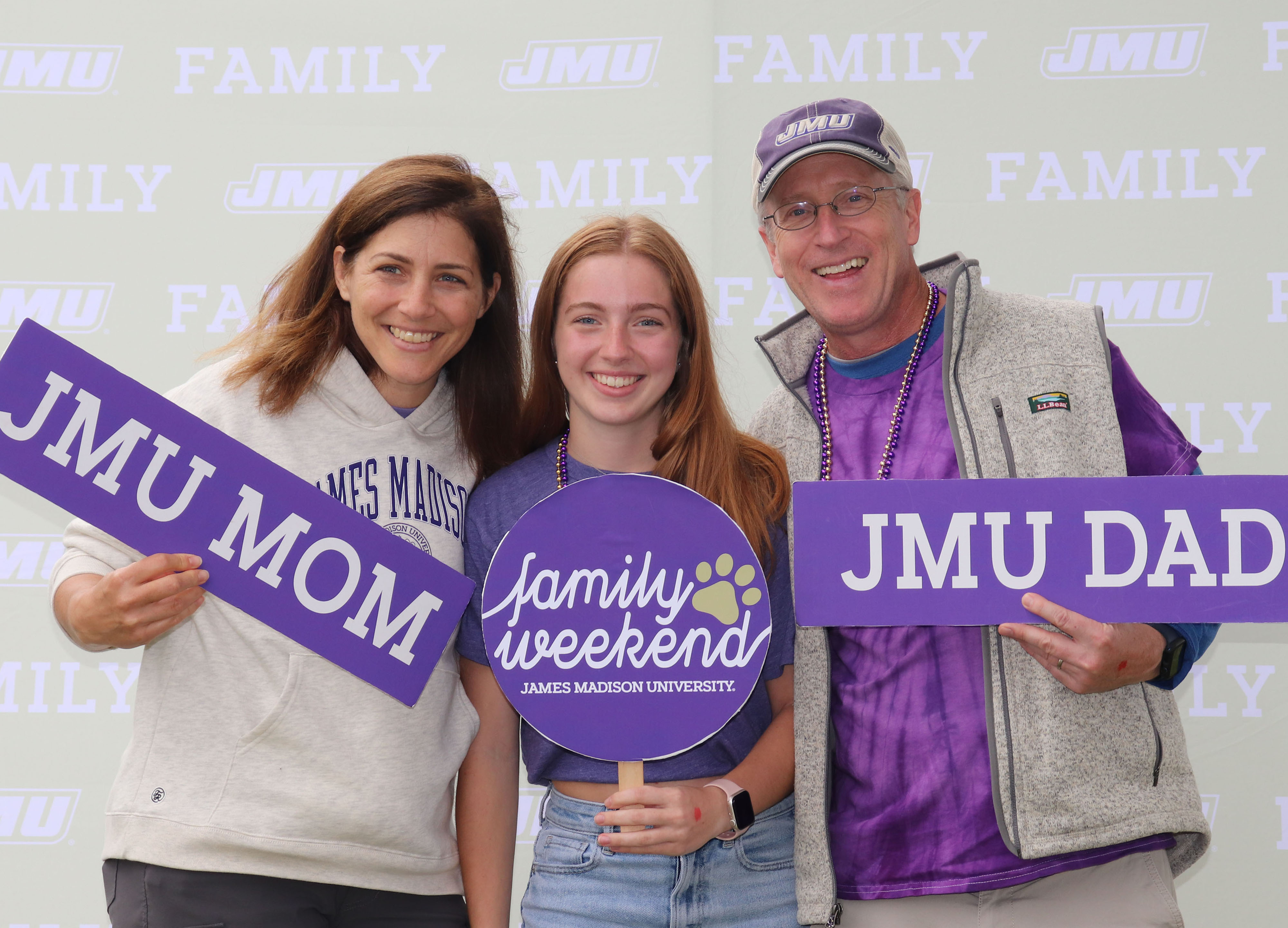 family during family weekend