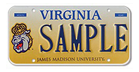 JMU.DukeDog.licenseplate