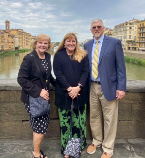 Liz Heavner poses for a photo with two colleagues