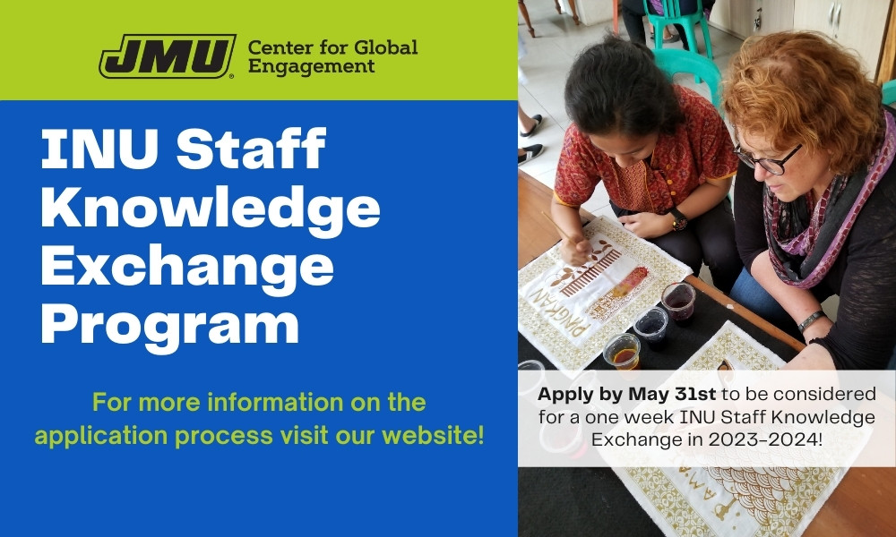 Flyer for INU staff knowledge exchange
