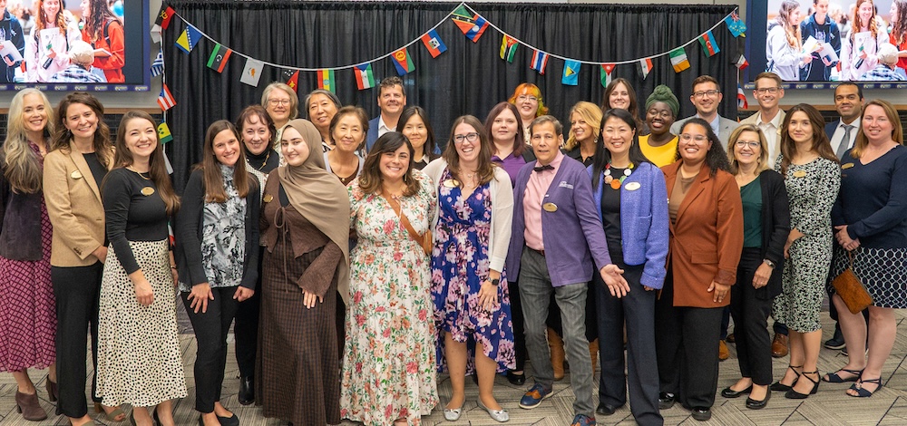 International Reception with Center for Global Engagement staff and faculty. 