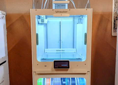 One of the 3D printers in the History Studio