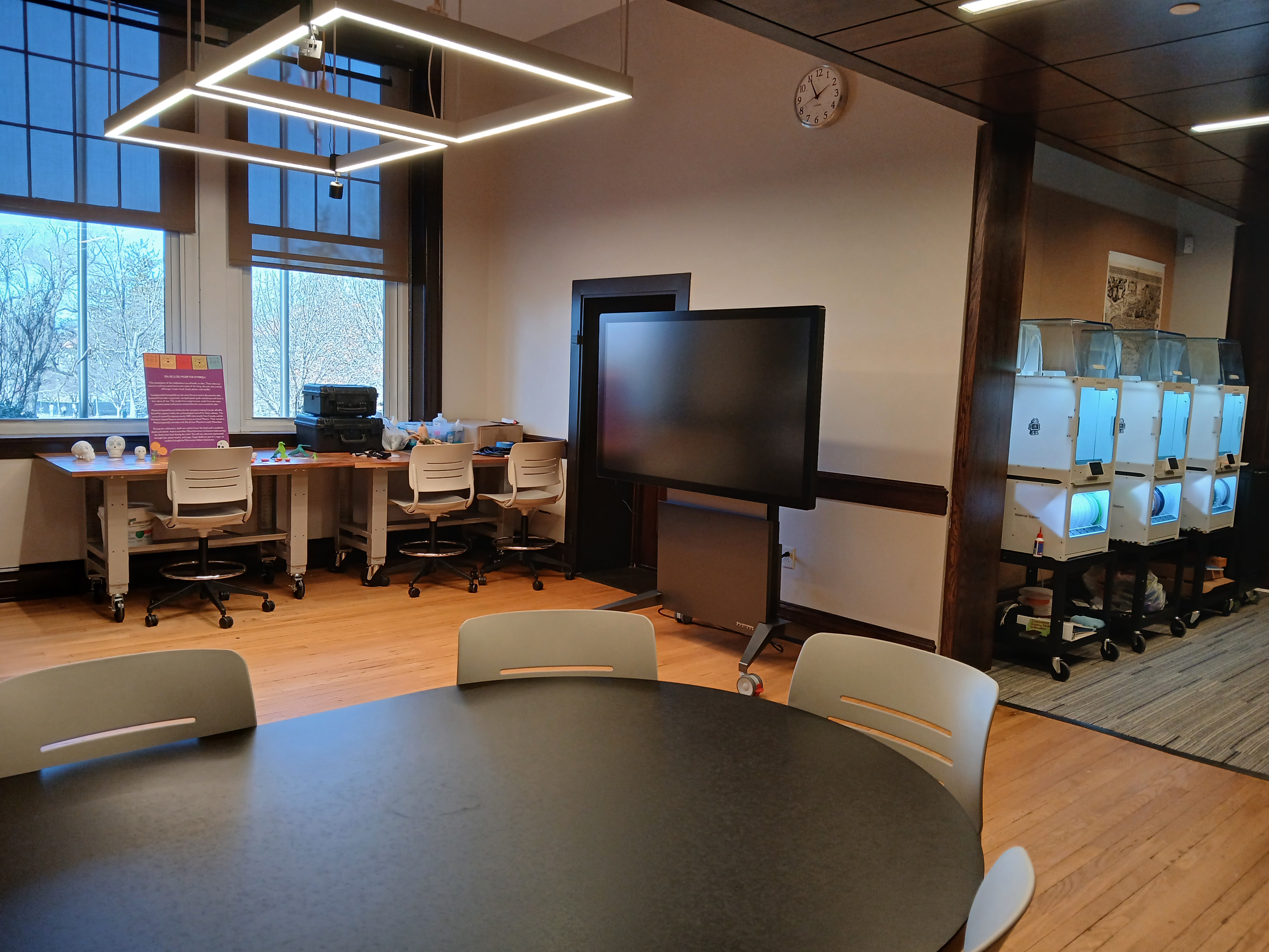 View of the History Studio showing the available equipment.