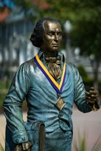 James Madison Statue with Medallion