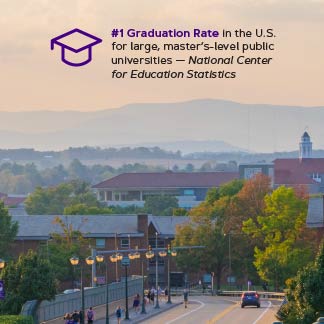 Info graphic example 4: dark purple text on photo background