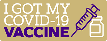Gold "I got my COVID-19 Vaccine" Logo