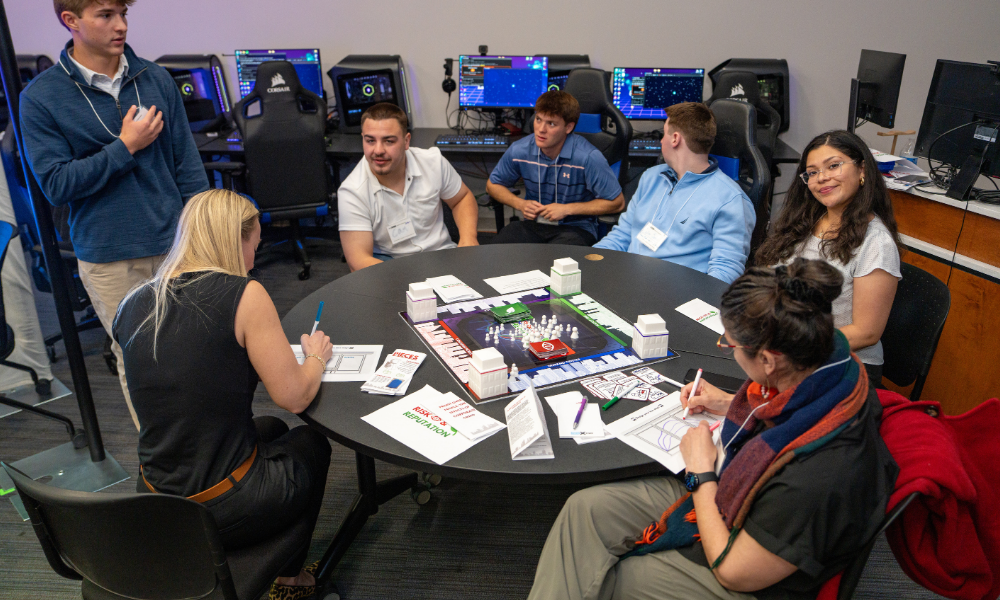 A course presents at the Solutions Showcase.
