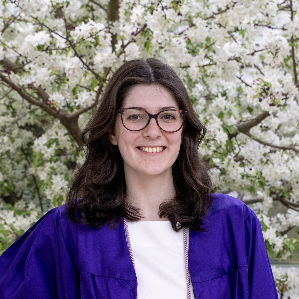 Graduation photo of Riley Harris, a former MAC intern
