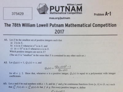 image for Putnam Exam