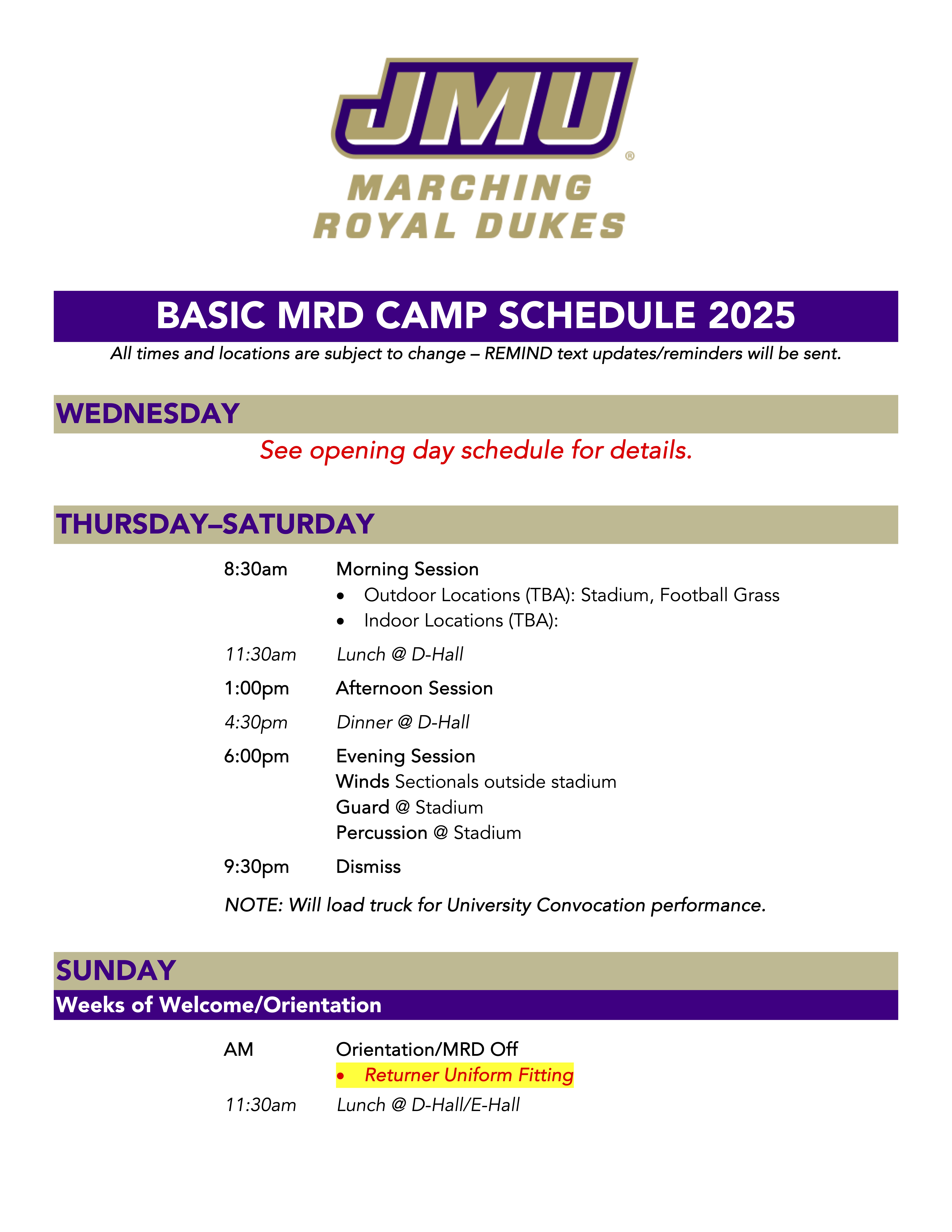MRD CAMP Basic Schedule 2025.1